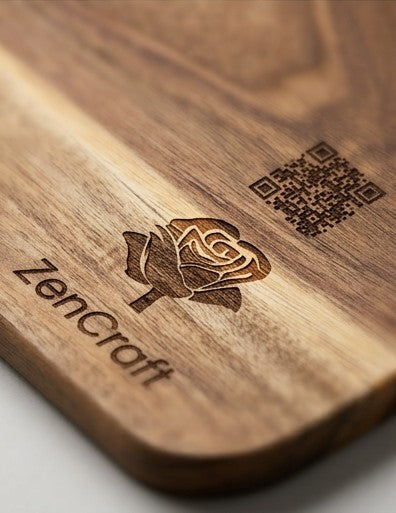 Personalized Acacia Wood Charcuterie Board & Serving Platter - Custom Engraved